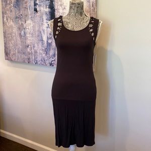 Free People NEW black tank dress - small